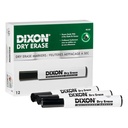 Dry Erase Markers Wedge Tip, Black, Pack of 12