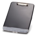 Charcoal Slim Clipboard with Storage