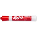 Low-Odor Dry Erase Markers, Chisel Tip, Red, Box of 12