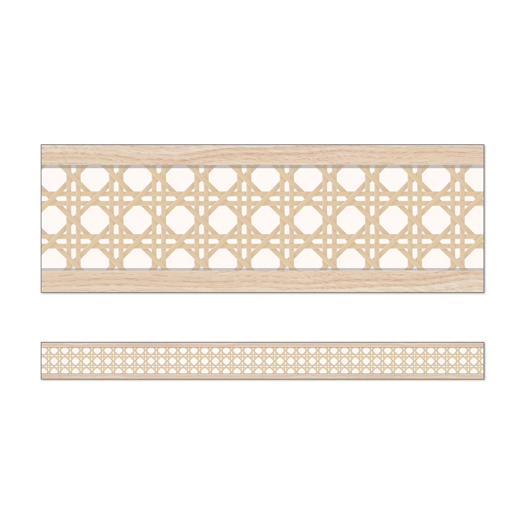 True to You Woven Cane Straight Bulletin Board Borders