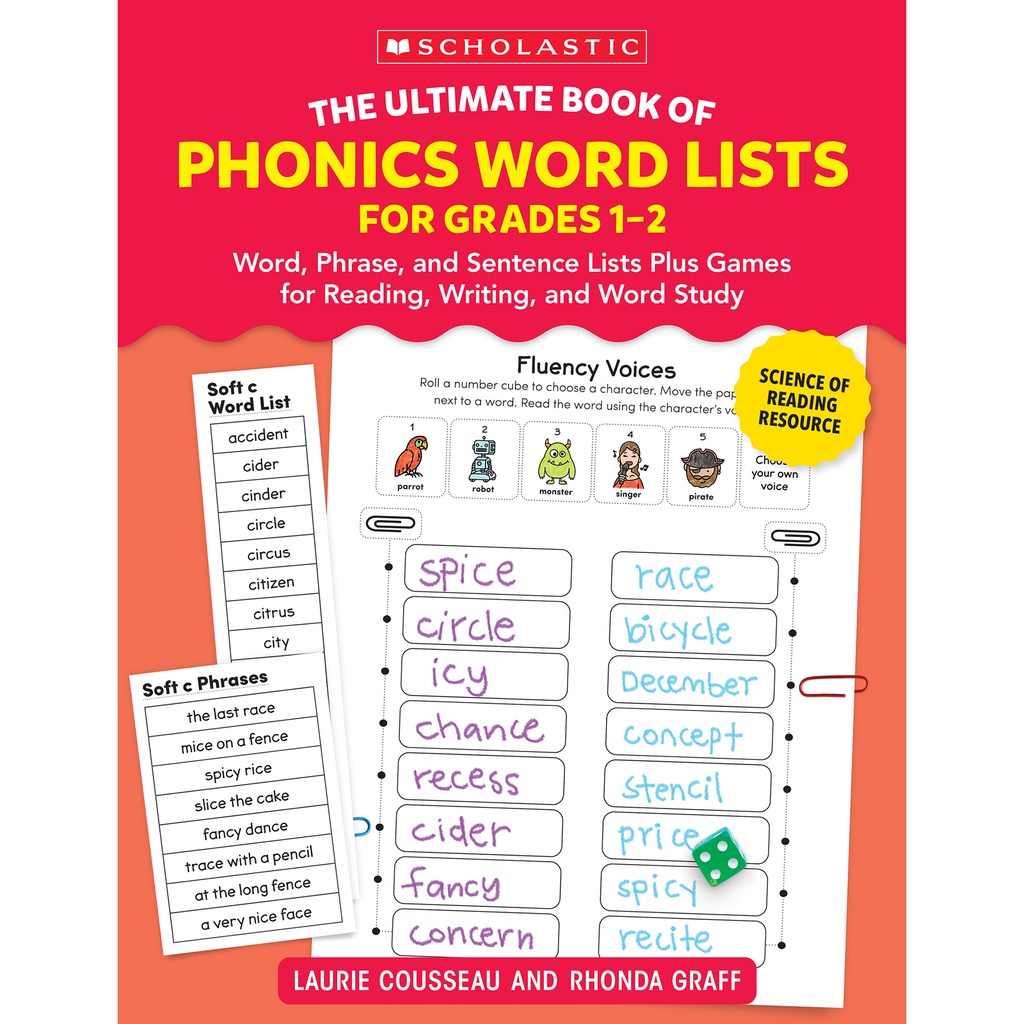 The Ultimate Book Of Phonics Word Lists, Grades 1-2