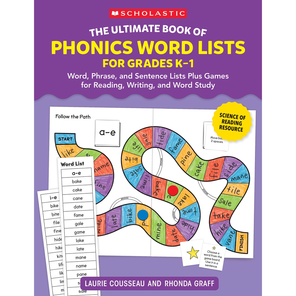 The Ultimate Book Of Phonics Word Lists, Grades K-1