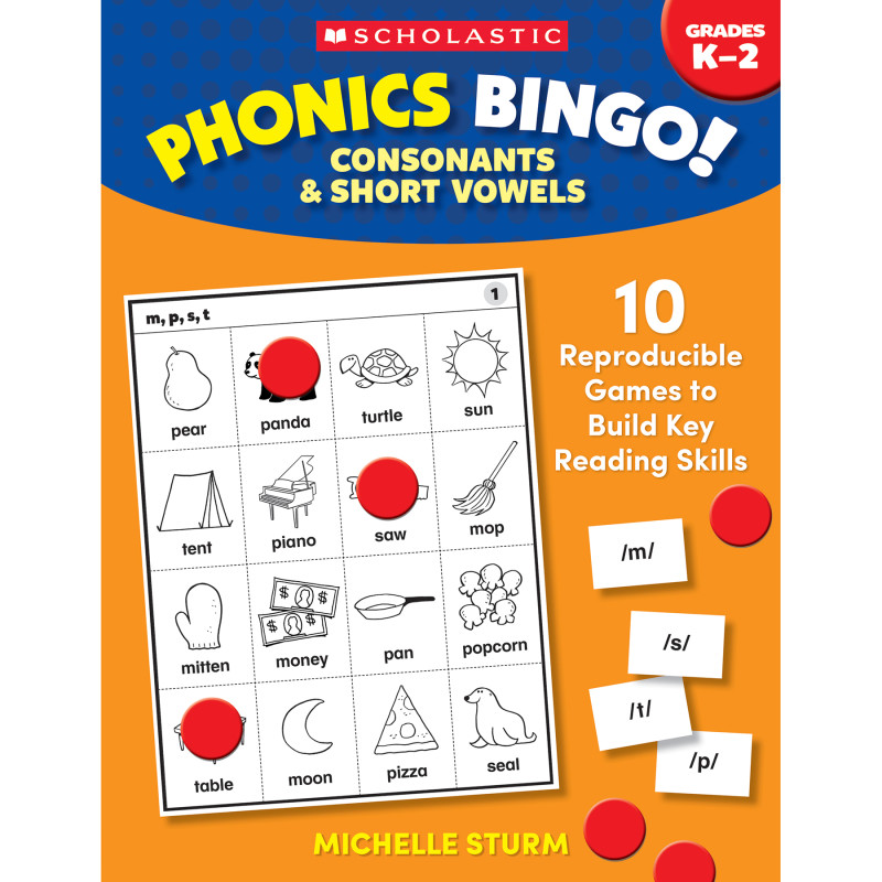 Phonics Bingo! Consonants & Short Vowels