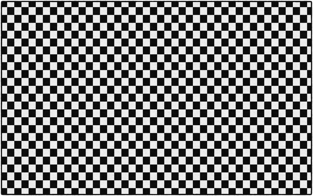 Schoolgirl Style Checkerboard Rectangle Rug