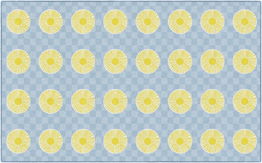 Schoolgirl Style Peppy Suns Criss-Cross Applesauce Rectangle Rug