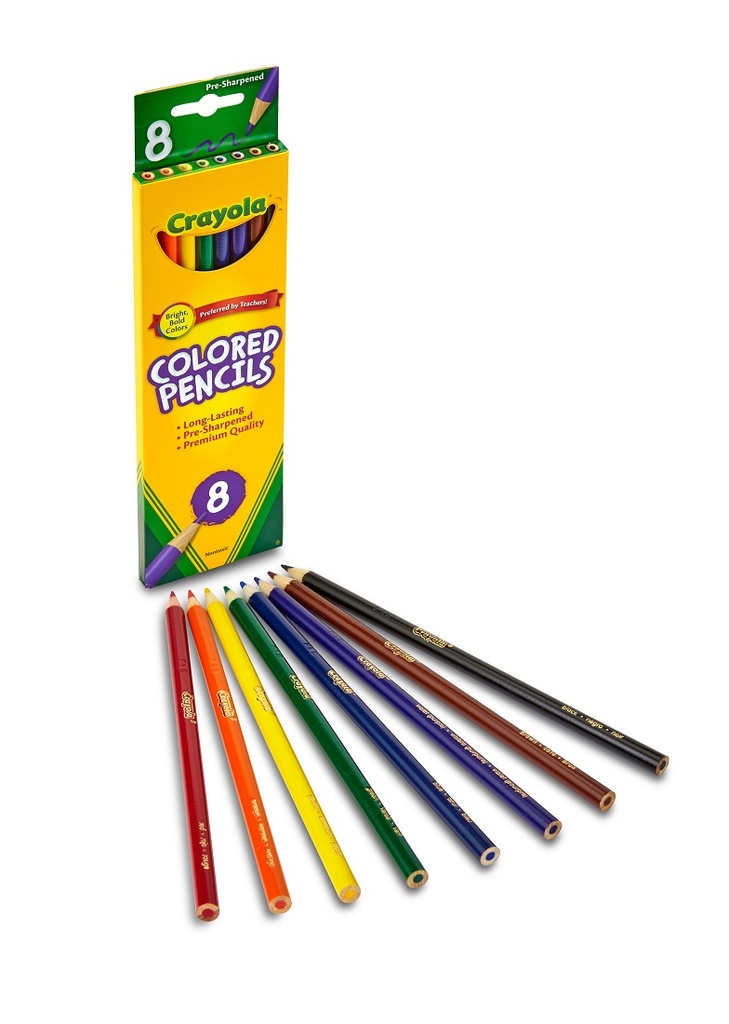 8ct Crayola Colored Pencils             Pk