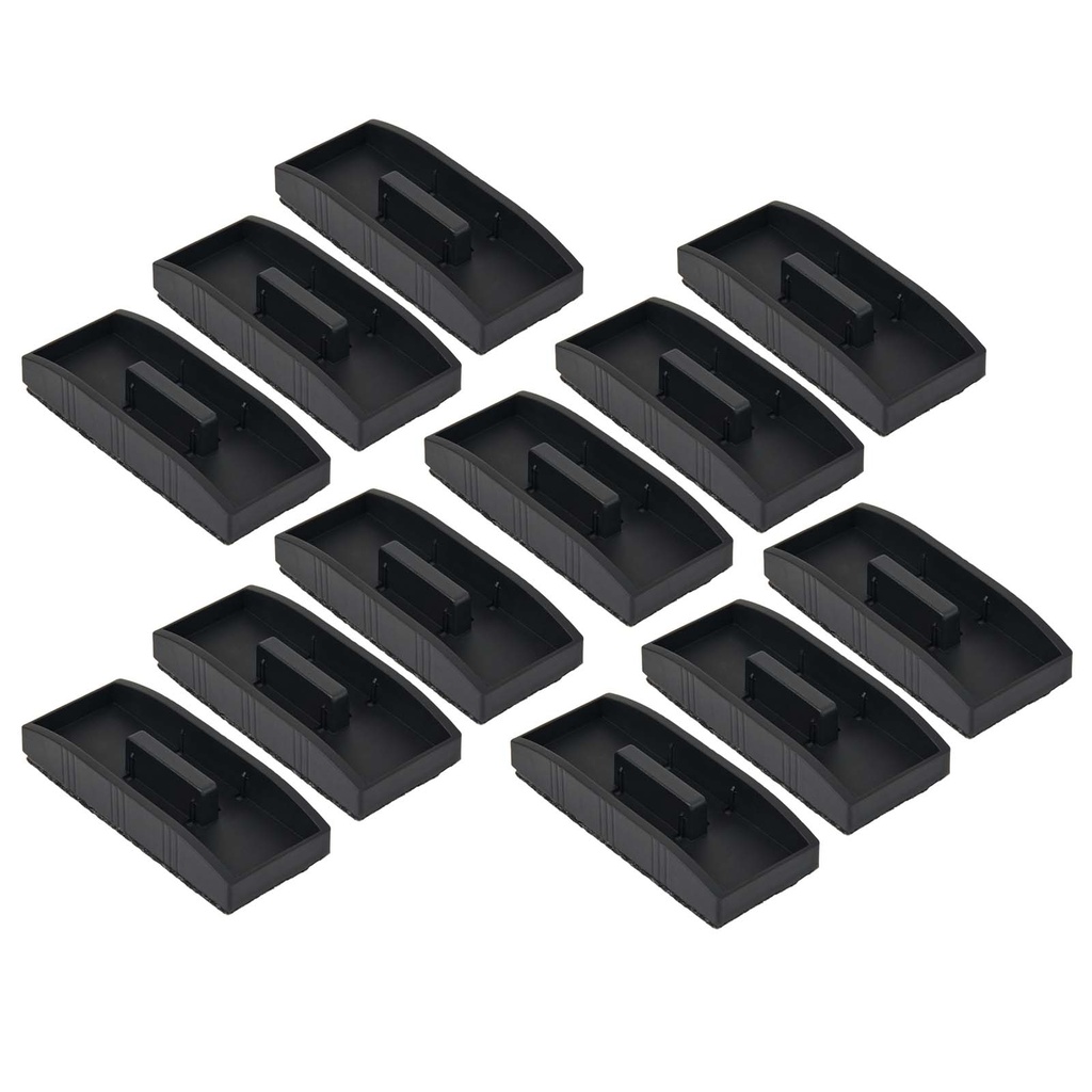 Magnetic Whiteboard Eraser w/Storage for 2 Markers Pack of 12