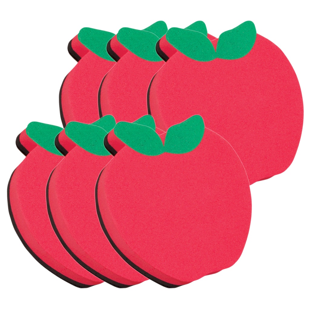 Apple Magnetic Whiteboard Erasers 6ct