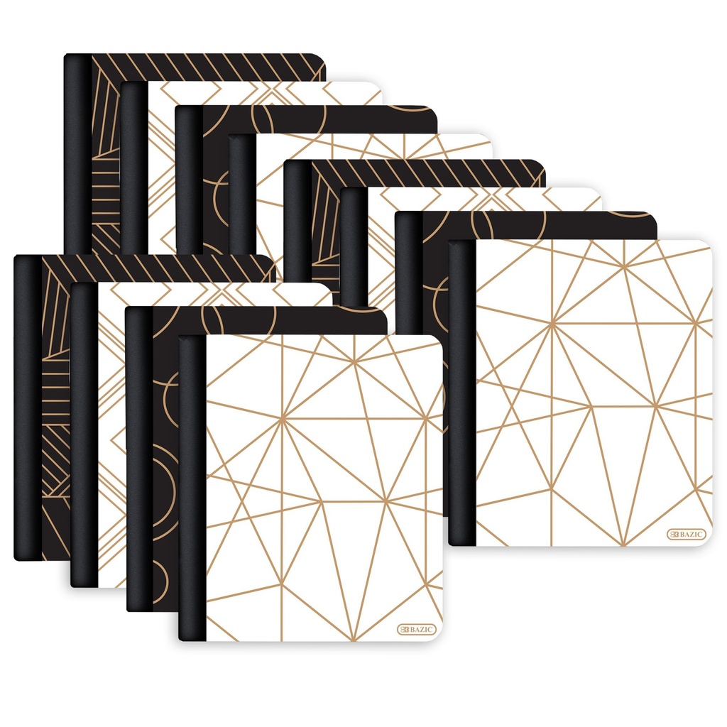 Assorted Geometric Composition Books Set of 12