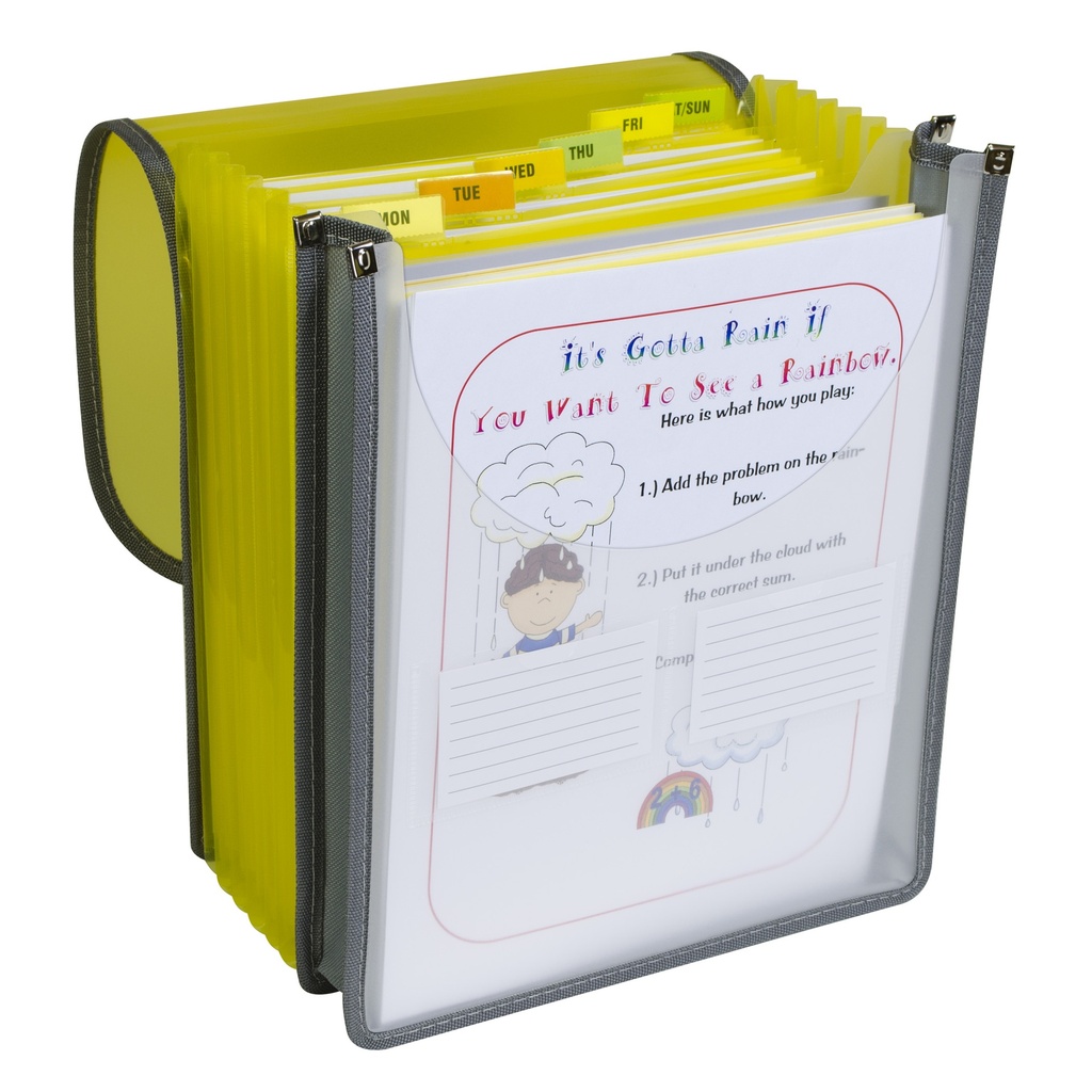 Letter Size 7-Pocket Vertical Backpack File