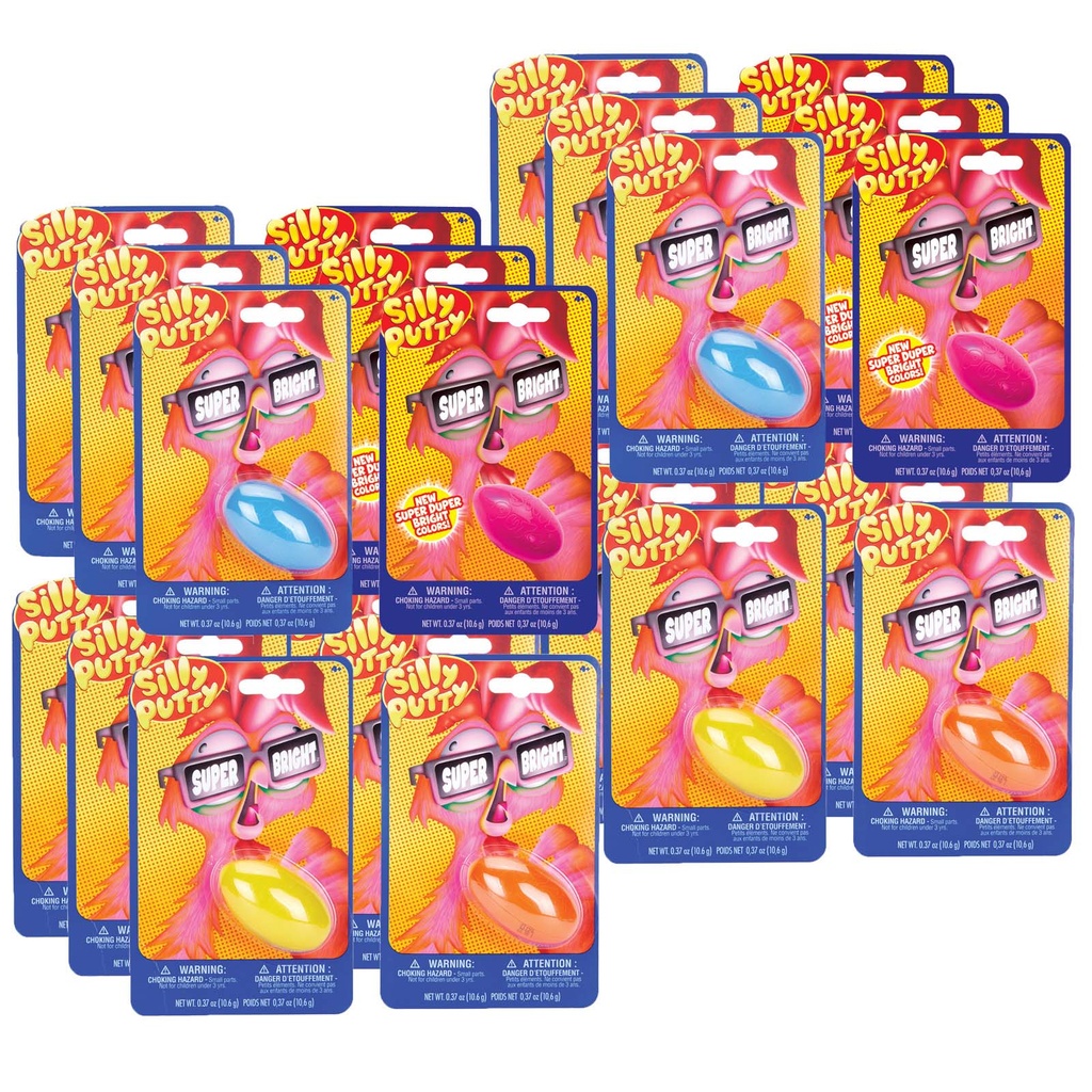 Silly Putty Assorted Superbright™ Colors 24 Count
