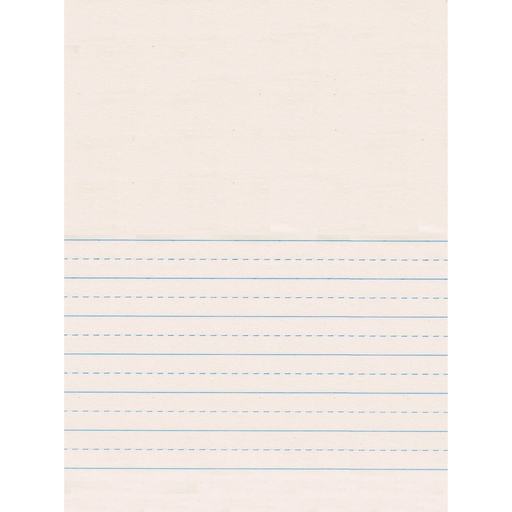9" x 12" Picture Story Newsprint Short Ruled Handwriting Paper 500 Sheets