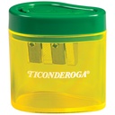 Green/Yellow Two Hole Pencil Sharpener