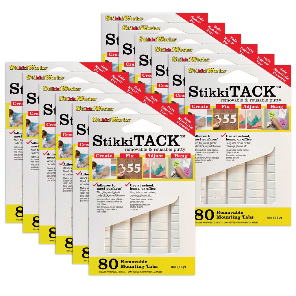 White StikkiTack 960 Tabs 