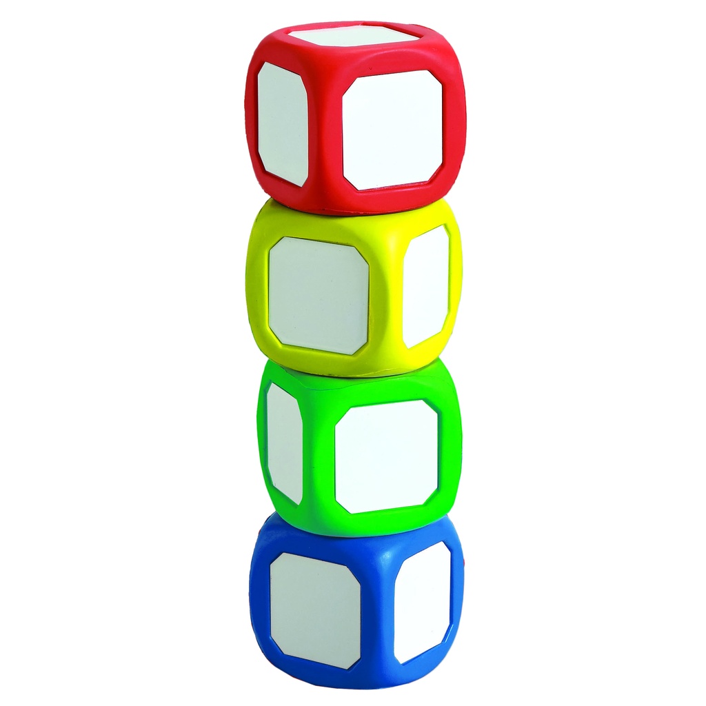 Small Write-On Wipe-Off Dice Set of 4