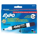 Assorted Bullet Tip Low-Odor Dry Erase Markers Pack of 4