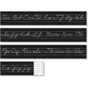 Alphabet Lines Black Traditional Cursive Mini Bulletin Board Kit
