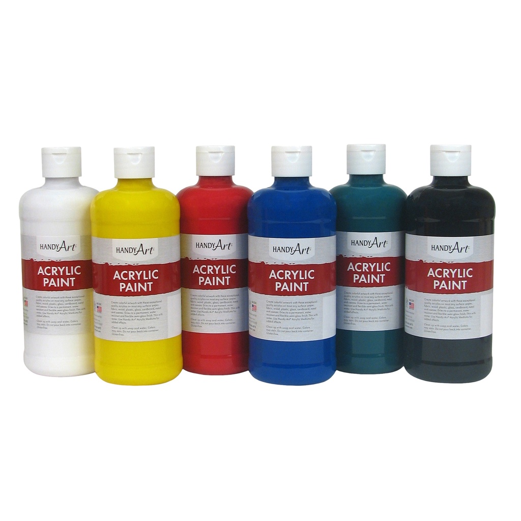 Acrylic Paint  Assorted Colors Set of 6