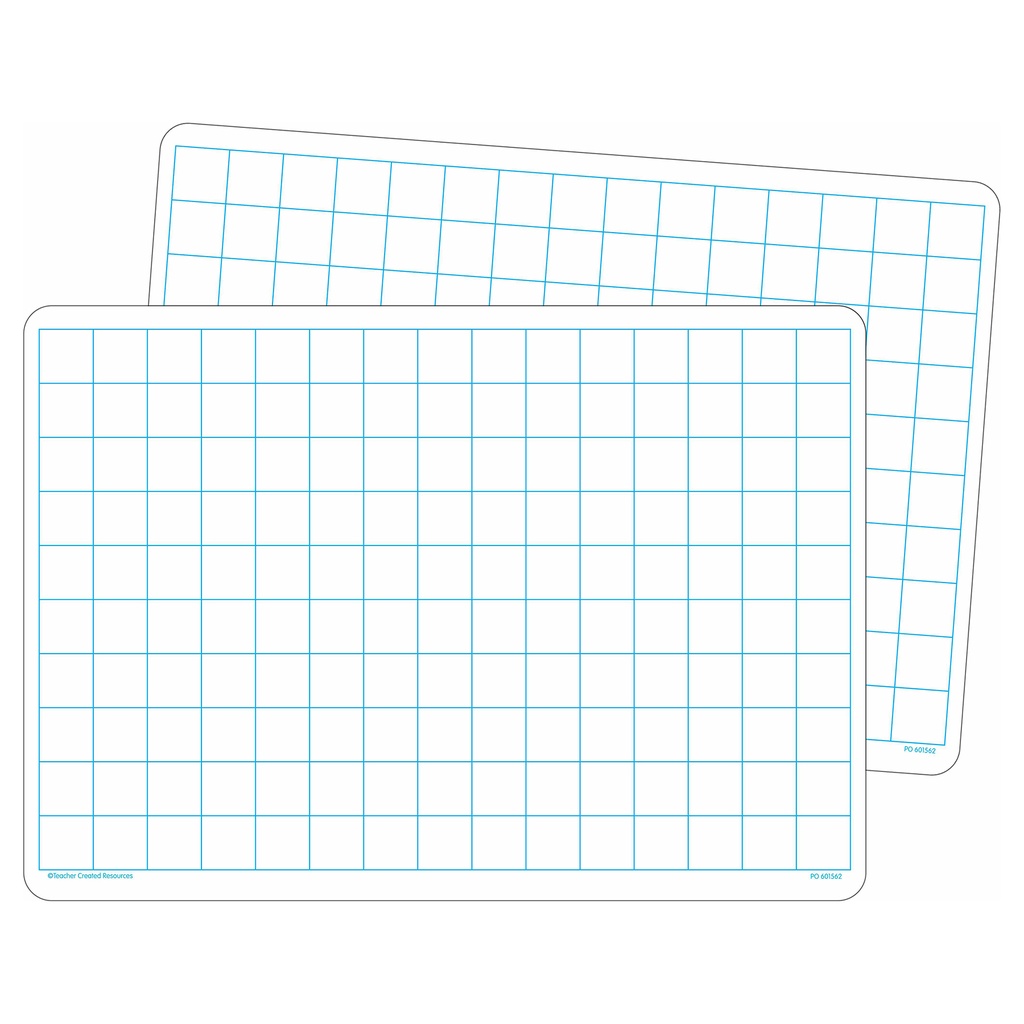 Double-Sided Math Grid Dry Erase Boards Pack of 10