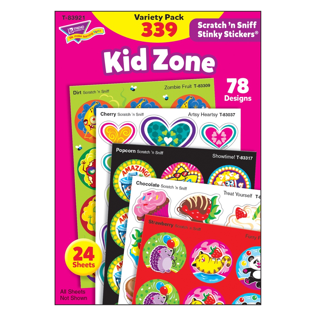 Kid Zone Stinky Stickers® Variety Pack