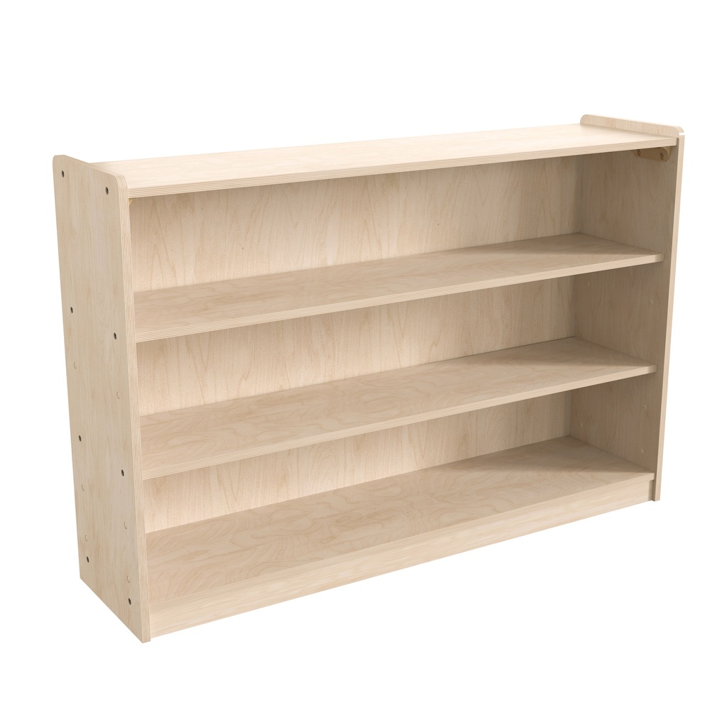 Wooden Extra Wide 3 Shelf Open Storage Unit