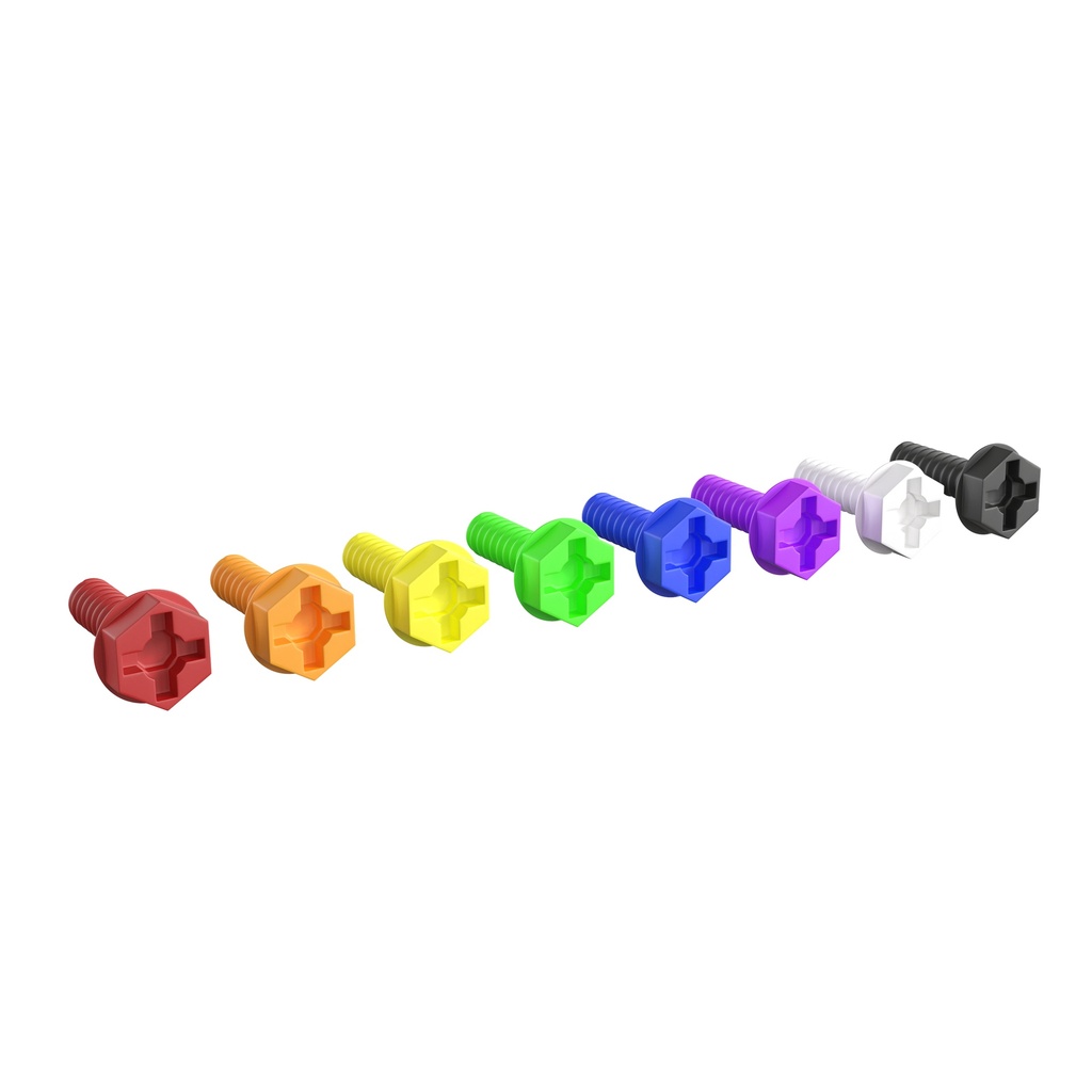 Multicolor 512 Screws for Peg System Activity Board Accessory Panel