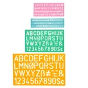 Letter Stenciling Guides, 4-Piece Set | 02145 ACM