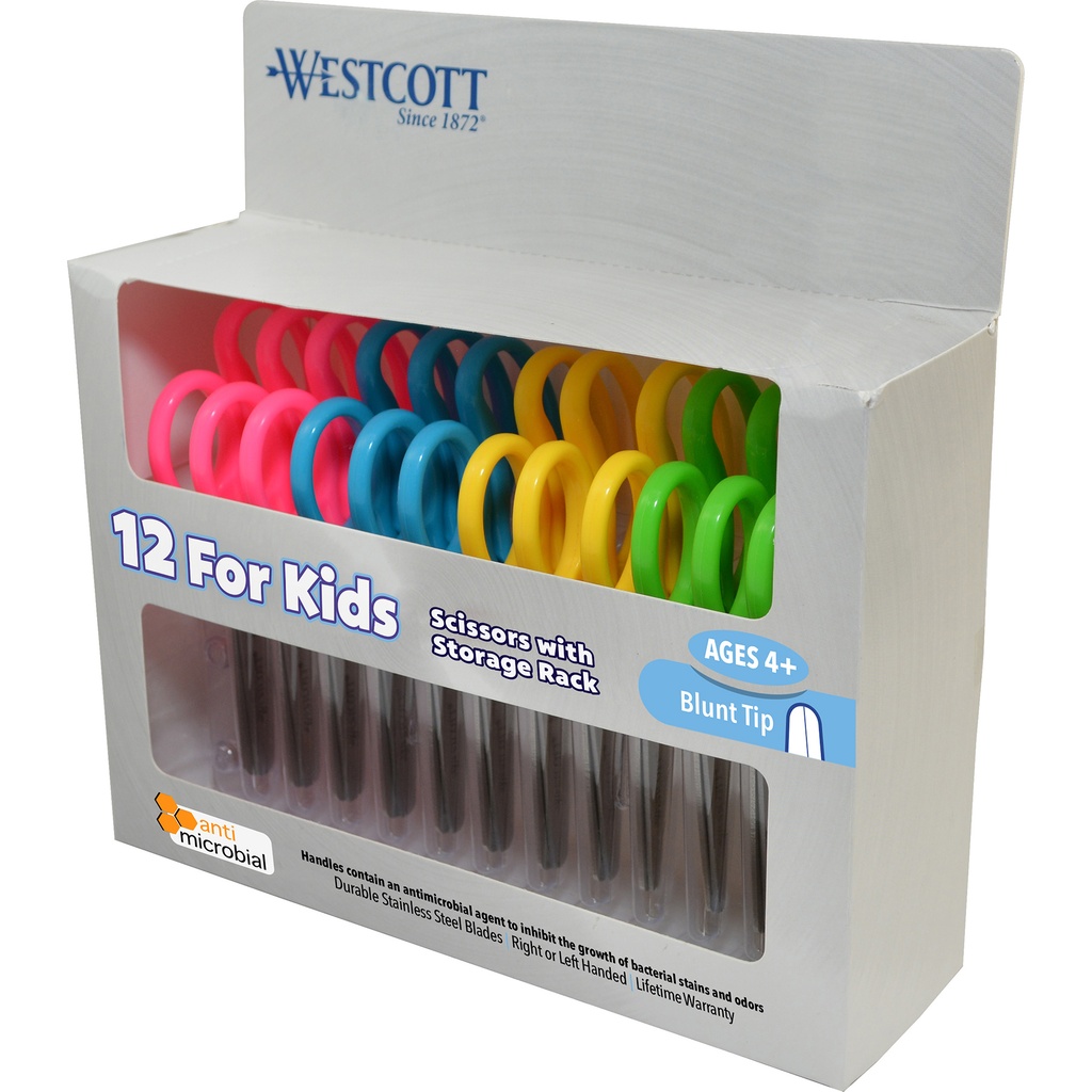 12pk Westcott Blunt Tip Scissor for Kids