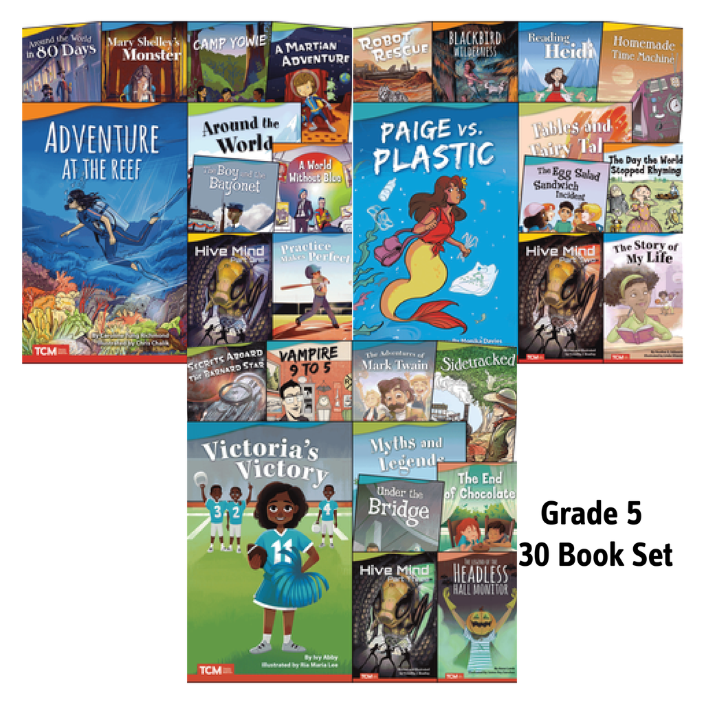 Literary Text Grade 5 Readers Set 1, 2 & 3 30-Book Set