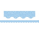 Composition Blue Scalloped Border Trim