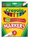 8ct Crayola Classic Broad Line Markers  Pack