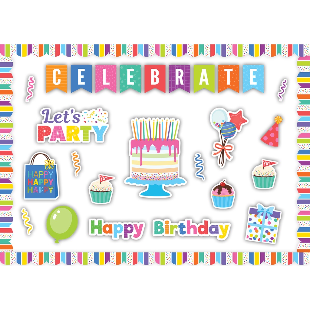 Colorful Happy Birthday Create & Decorate Quick Kit