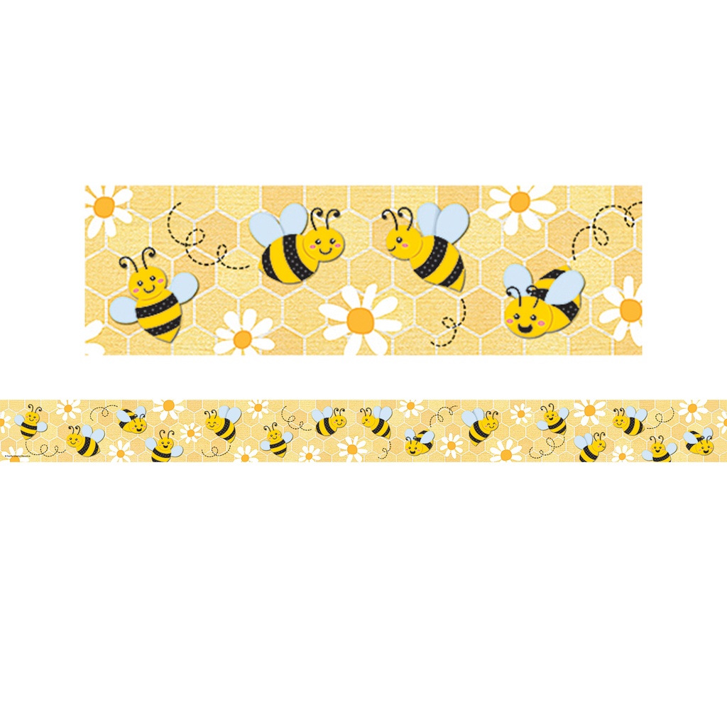 Buzzing Bees Straight Border Trim