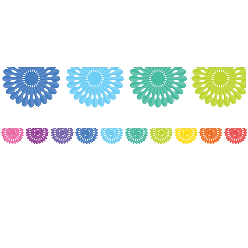 Colorful Fiesta Die-Cut Border Trim