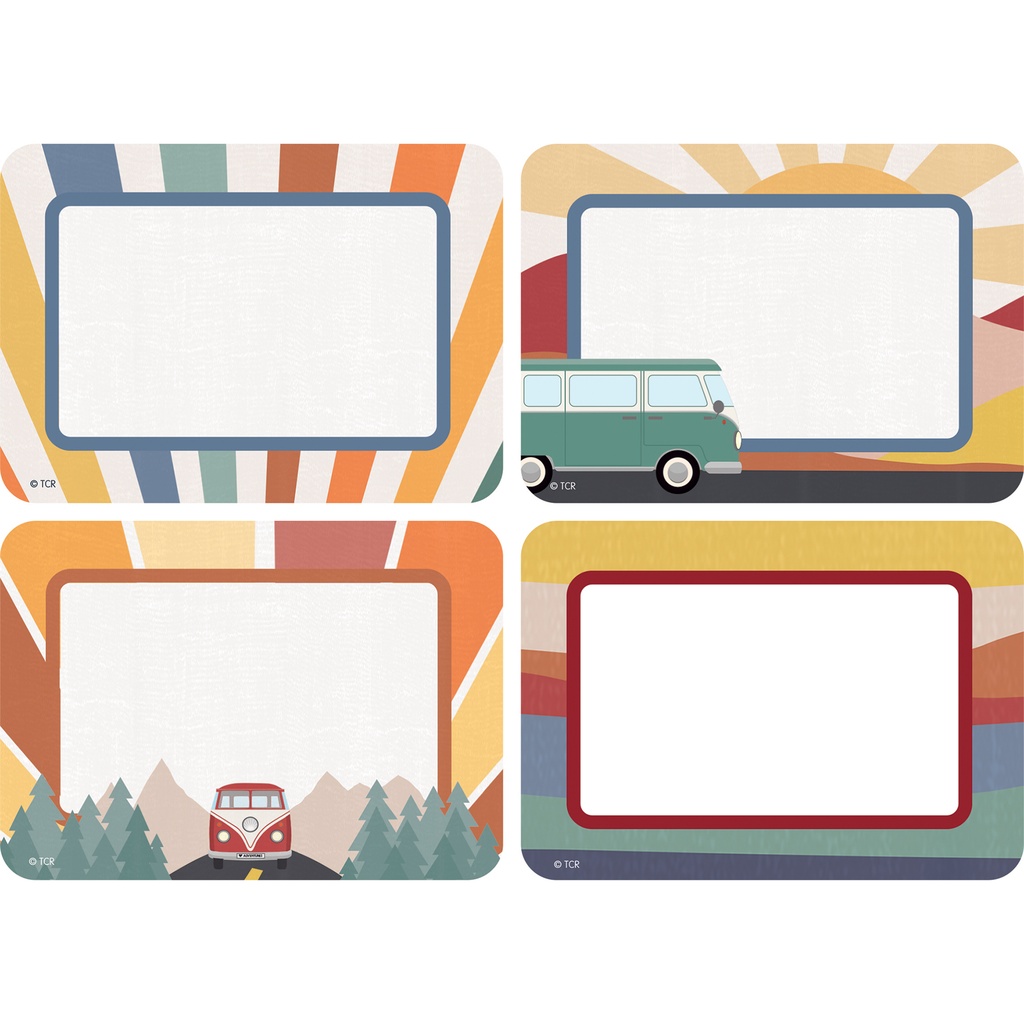 Moving Mountains Road Trip Name Tags/Labels – Multi-Pack