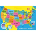 Smart Poly™, The Original Fun Mat™, Welcome Mat, 15.5" x 23.5", USA Map