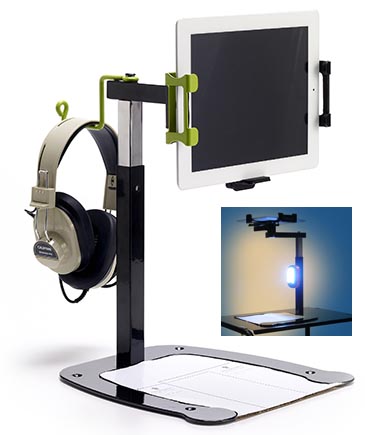 Dewey Document Camera Stand w Microscope and Light