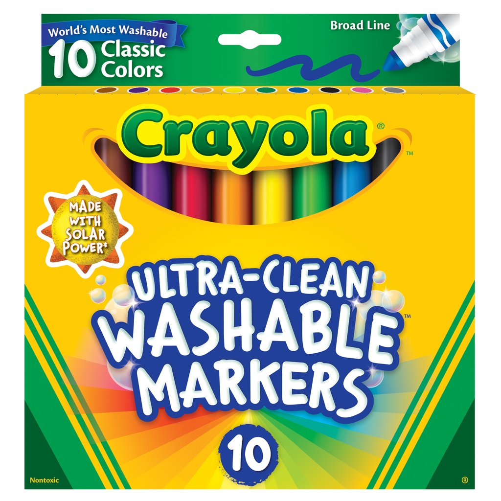Classic Colors Ultra-Clean Broad Line Markers Pack of 10