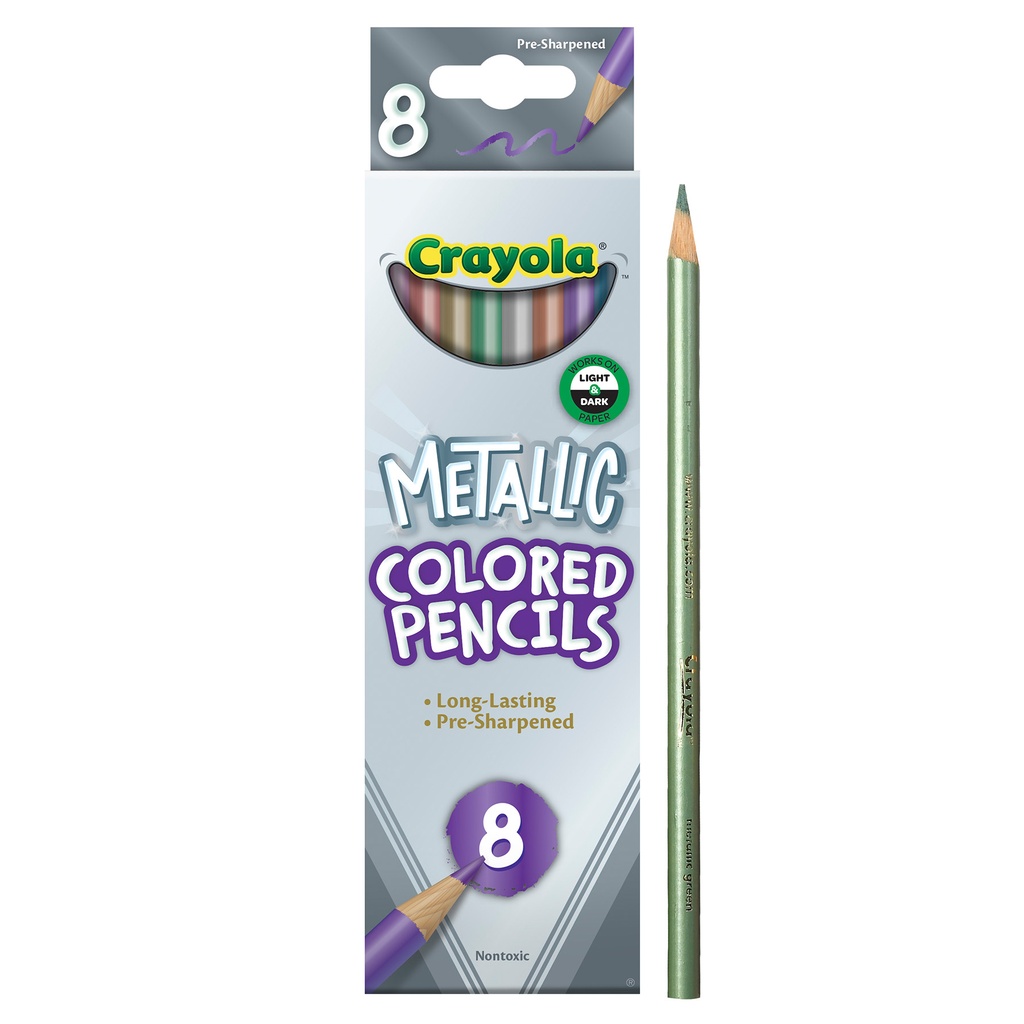 Metallic Colored Pencils 8 Count