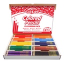 Colored Pencil Classroom Pack 250ct in 10 Colors