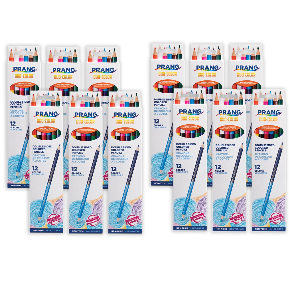 Duo Colored Pencils 12 Sets in Colors