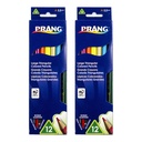 Triangular Colored Pencils With Sharpener 2 Packs of 12 Colors