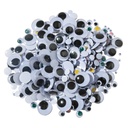 Multi-Color Assorted Wiggle Eyes Classroom Pack 500 Pieces