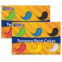 Tempera Cakes 2 Sets of 6 Colors