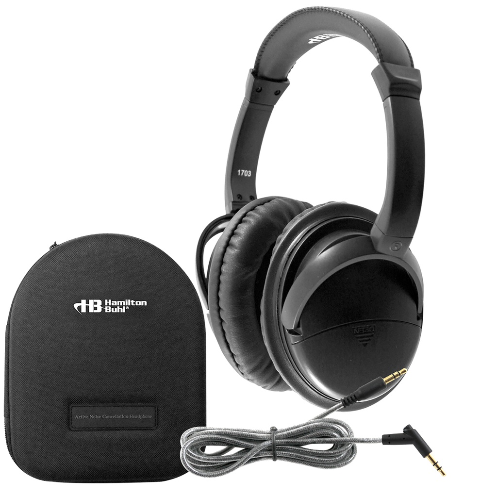 Deluxe Active Noise-Canceling Headphones with Case