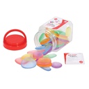 Transparent Junior Rainbow Pebbles® Mini Jar Set of 36