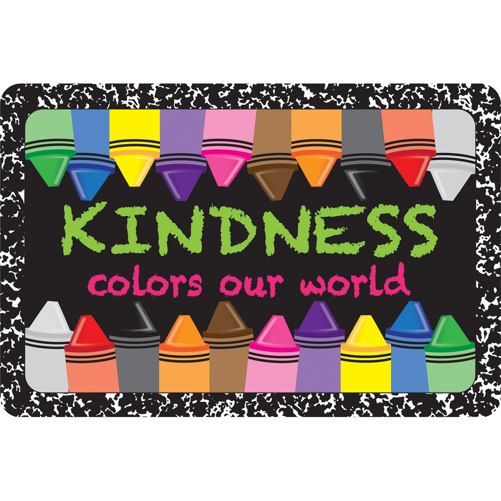 Kindness Colors World Welcome Mat 15.5" x 23.5"