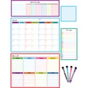 Colorful Dry-Erase Magnetic Calendar Set