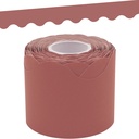 Deep Rose Scalloped Rolled Border Trim