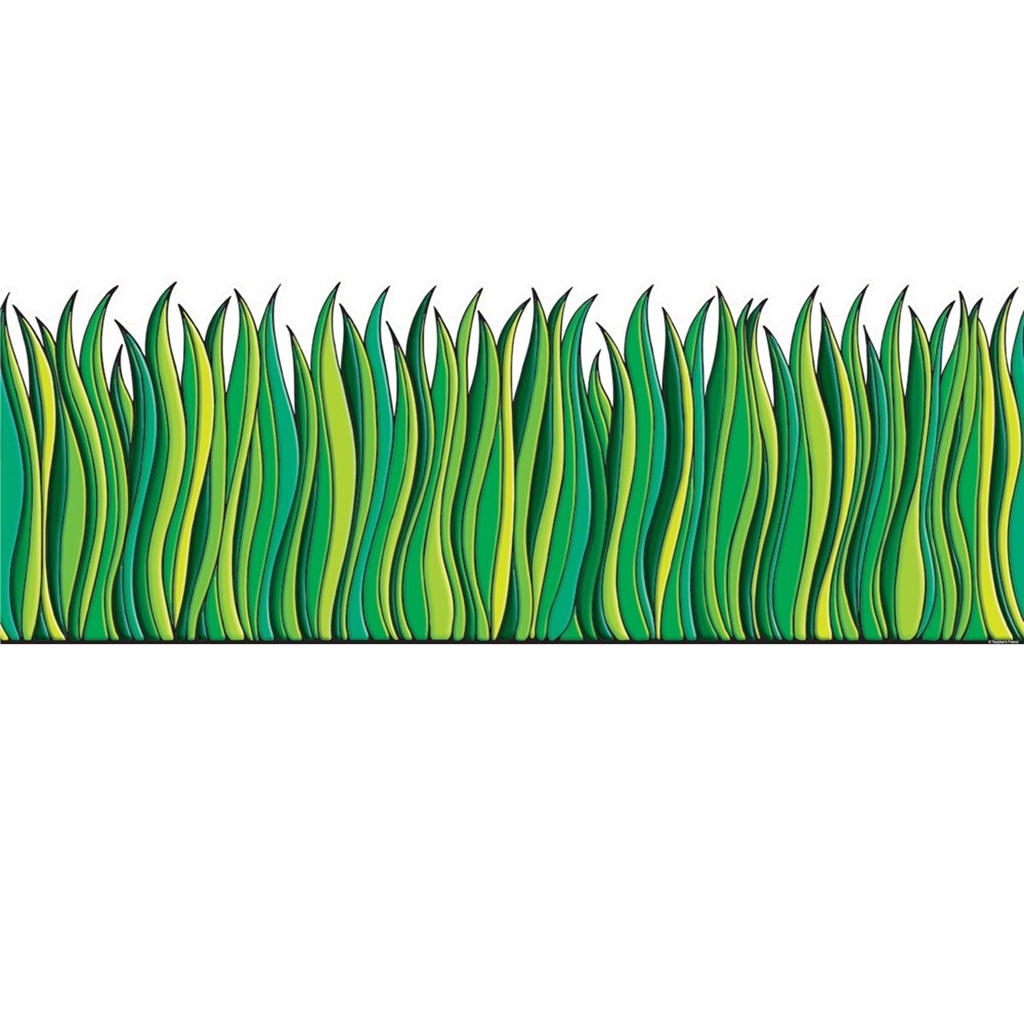 Tall Green Grass Jumbo Border